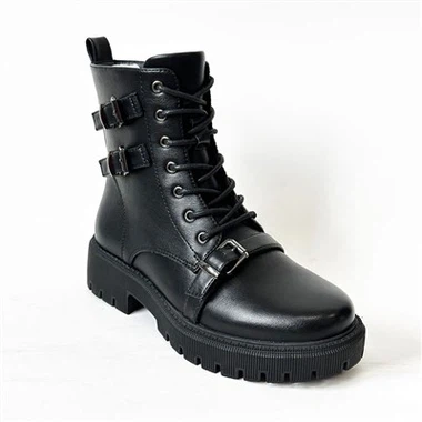 সাইড জিপার ফ্লিস উষ্ণ উচ্চ শীর্ষ মহিলাদের কৌশলগত চামড়া বুট